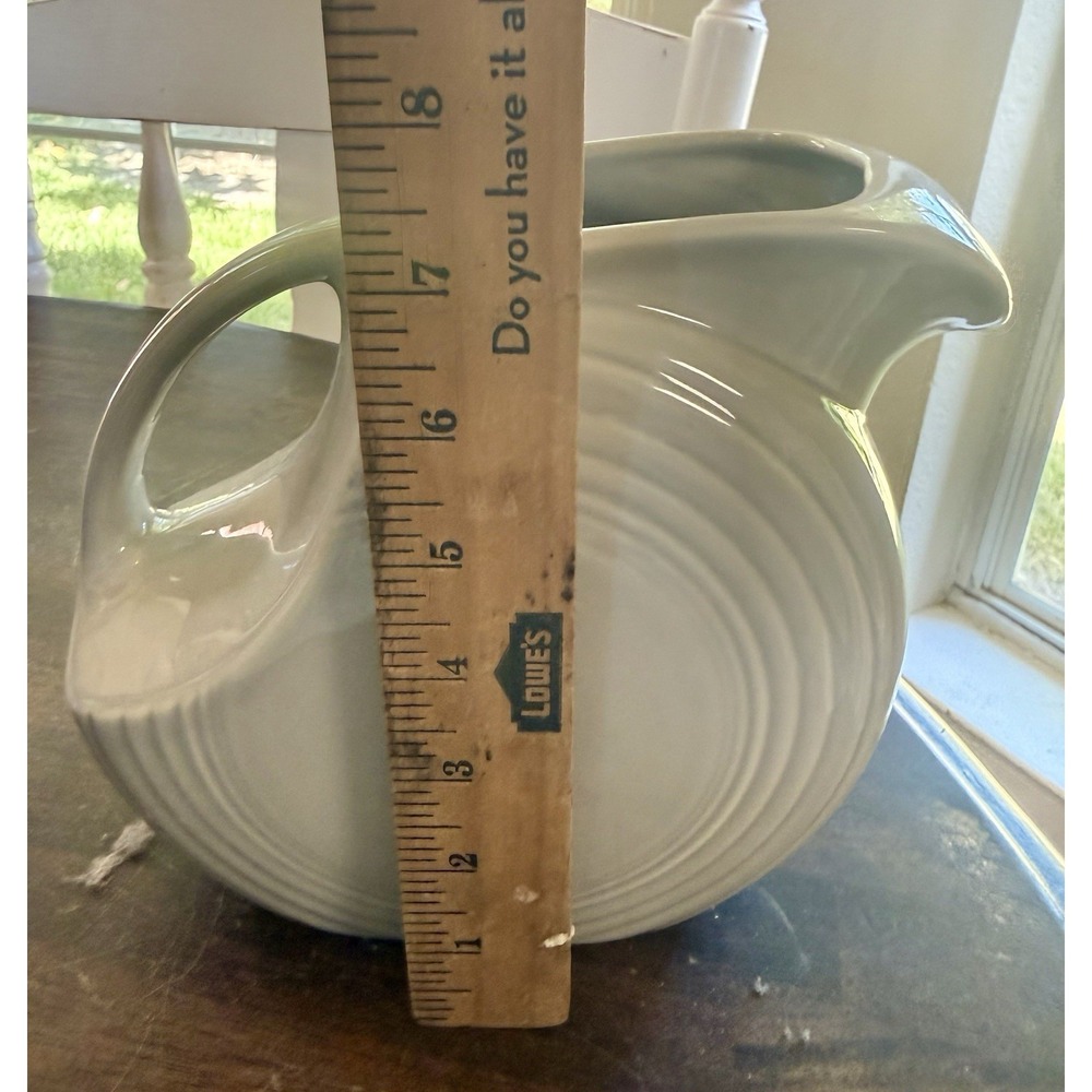 Fiesta Ware Disk Water Pitcher Original Gray Glaze - Picture 8 of 8